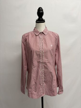 Marc O`Polo Bluse GR. 42 rot weiss gestreift Baumwolle